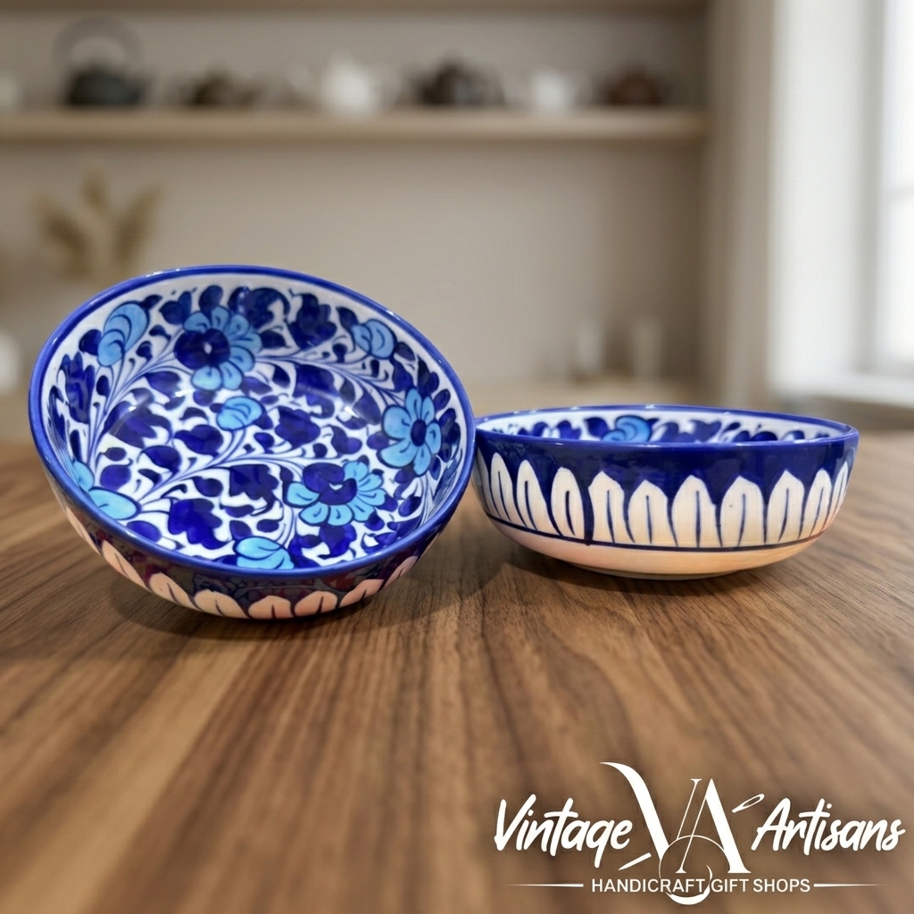 Light Serina Blue Small Soup Bowl- Set of 2