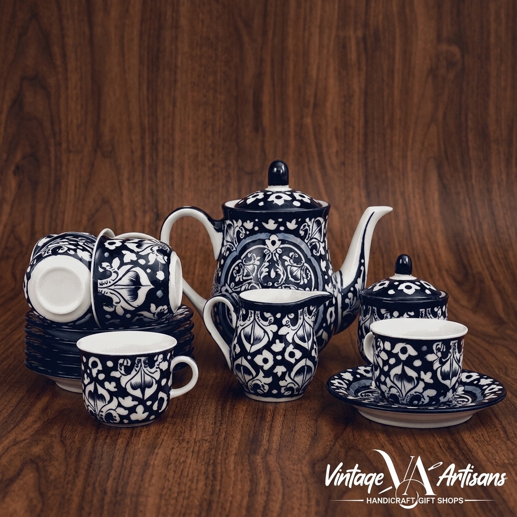 Blue Celico Tea Set