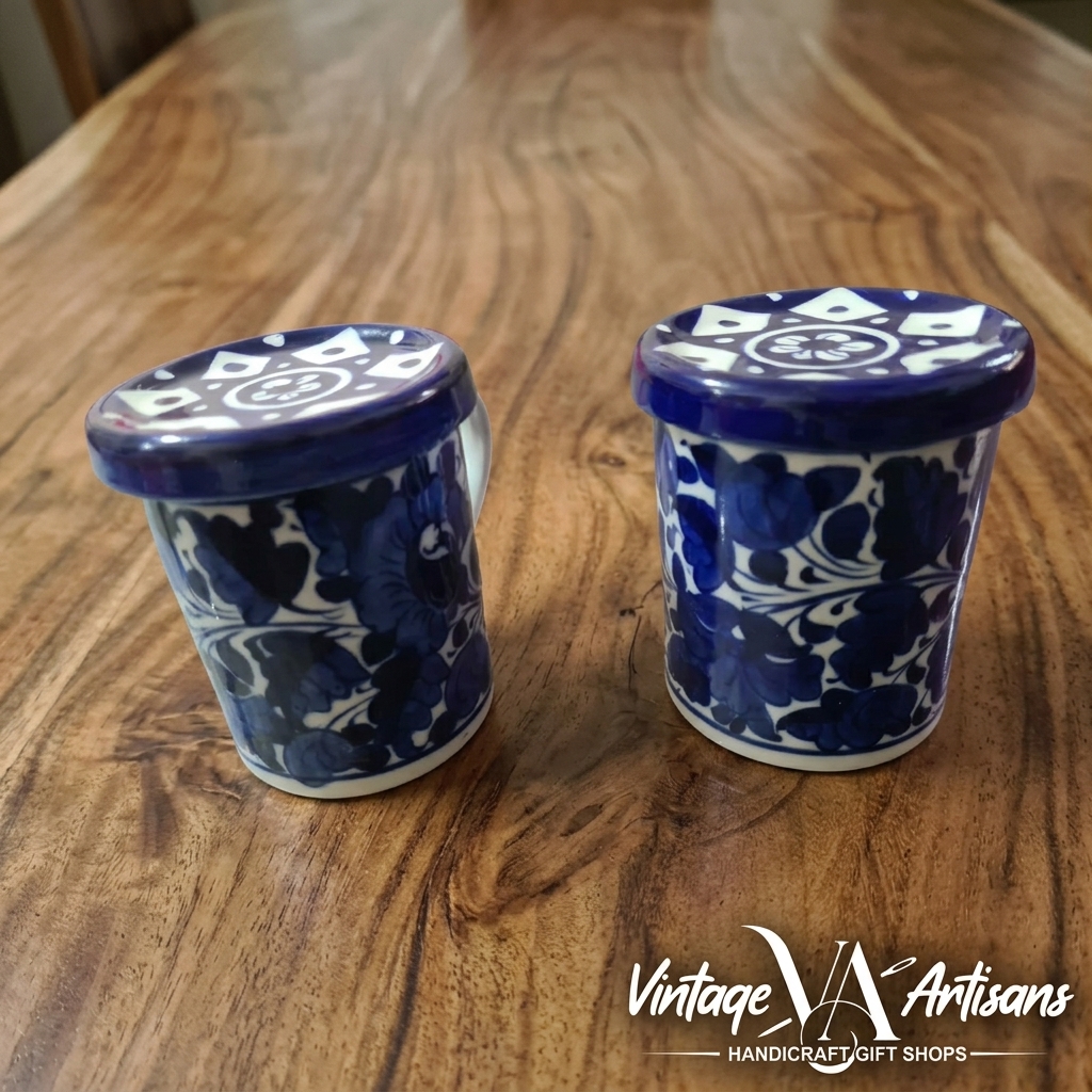 Blue Pattern Cover Mug