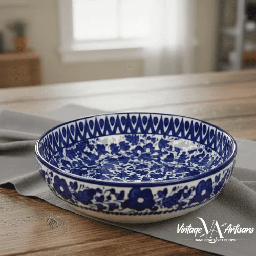 Serina Blue Serving Bowl