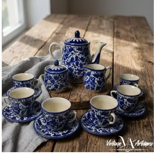 Serina Blue Tea Set