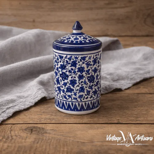 Serina Blue Large Jar