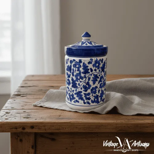 Serina Blue Medium Jar