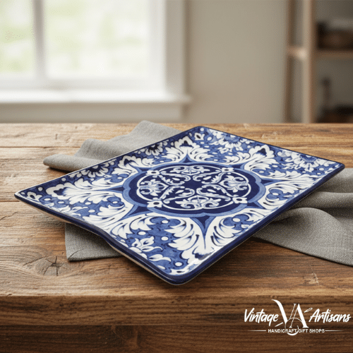 Blue Celico Flat Dish