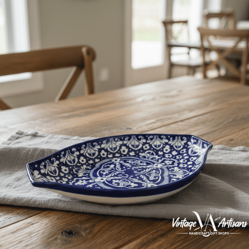 Blue Celico New Oval Dish