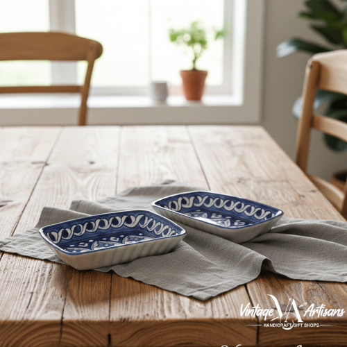 Blue Felicity Small Serving Dish - Set of 2