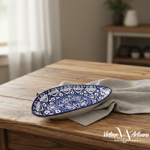 Blue Celico New Serving Oval Dish