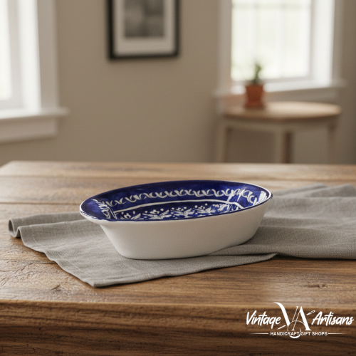 Blue Felicity Small Oval Dish