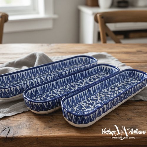Serina Blue New Serving Dish set of 3