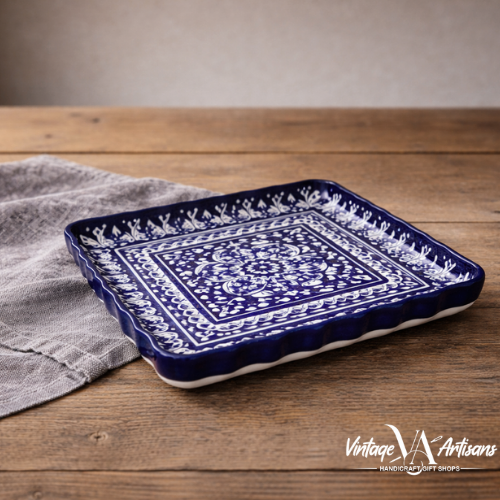Blue Felicity Square Dish - Large
