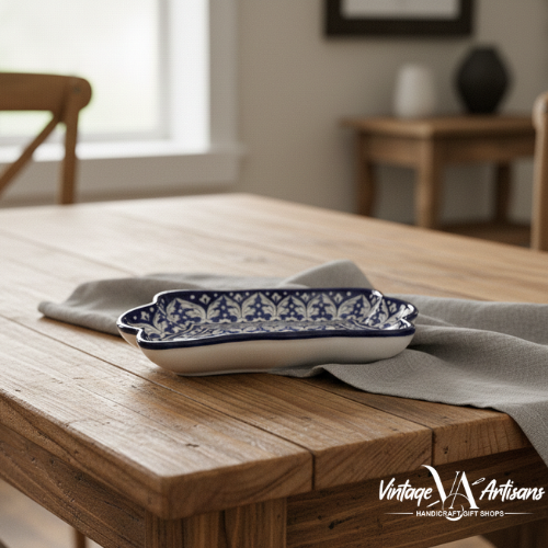 Blue Felicity Med Rectangle Dish