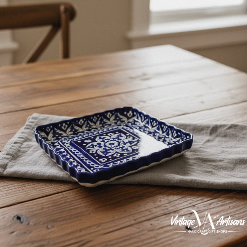 Blue Felicity Square Dish - Small