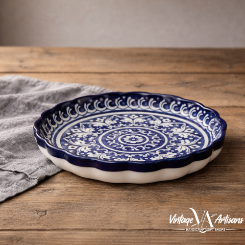 Blue Felicity Round Serving Dish
