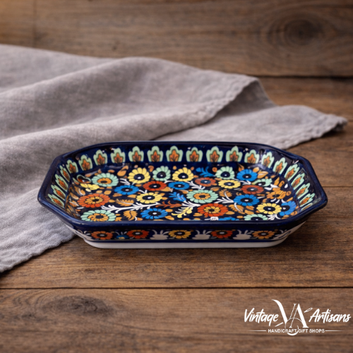 Jungle Flower Deep Rectangle Serving Dish