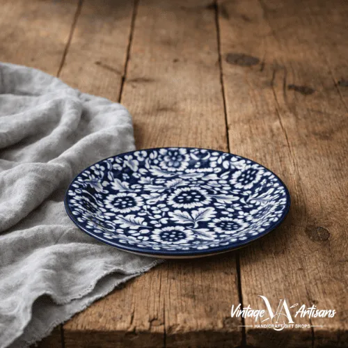 Blue Flower Quarter Plate