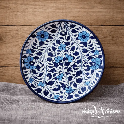 Light Serina Blue Quarter plate