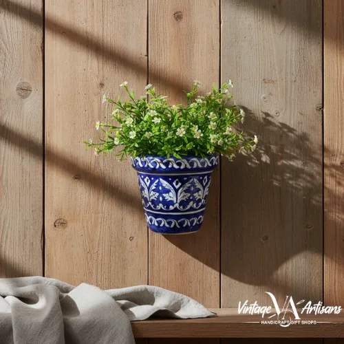 Blue Felicity Medium Planter
