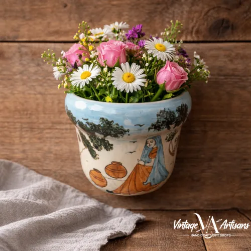 Women Art Small Wall Hanging Planters