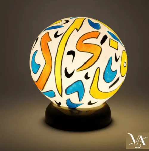 Huruf Glow Round Table Lamp