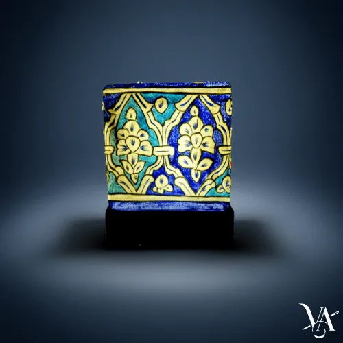 The Royal Indigo Camel Skin Lamp