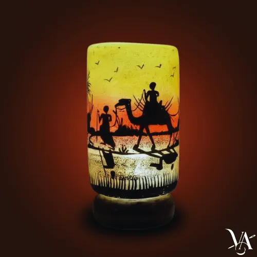 Sunset Rider Camel Skin Lamp